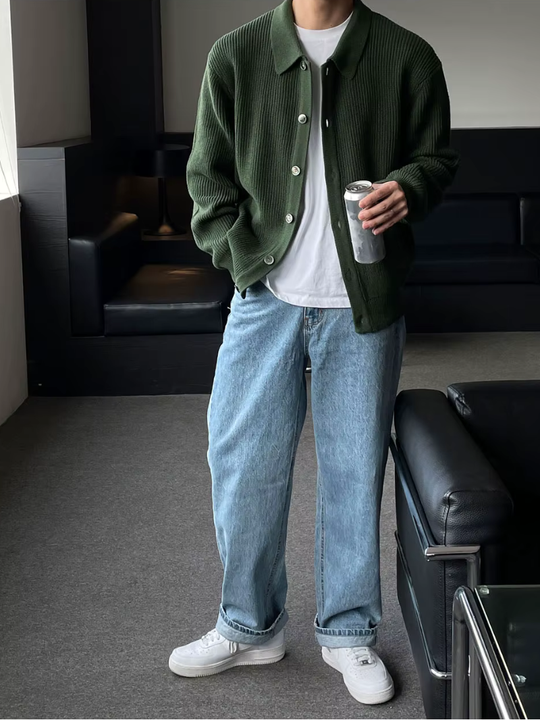 Der Slim - Fit - Cardigan Im Streetwear - Look für Moderne Männer