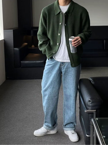 Der Slim - Fit - Cardigan Im Streetwear - Look für Moderne Männer