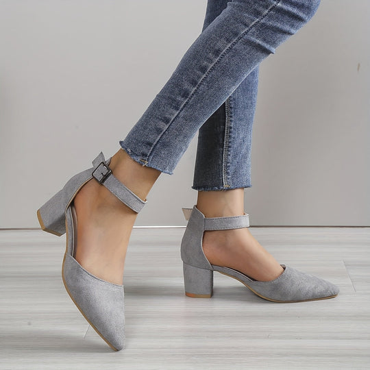 Damen Sandalen mit Blockabsatz Schnürung, mit Knöchelriemen, Elegant