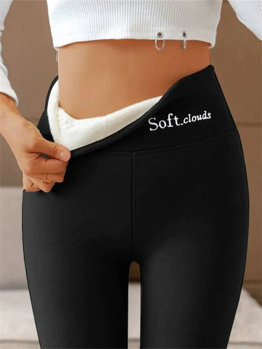 Damen Winterhose Fleece - Warme Leggings mit Formungseffekt