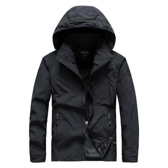 Herren Kapuzen-Softshelljacke mit Mesh-Innenfutter und multifunktionalen Reißverschlusstaschen Shop Nory