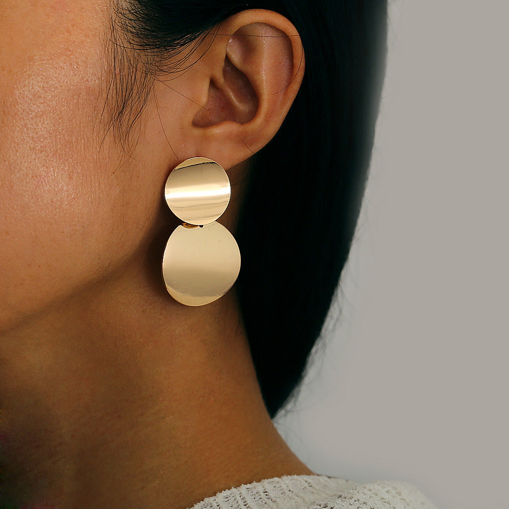 Damen Ohrstecker mit doppeltem, modernem Design Shop Nory