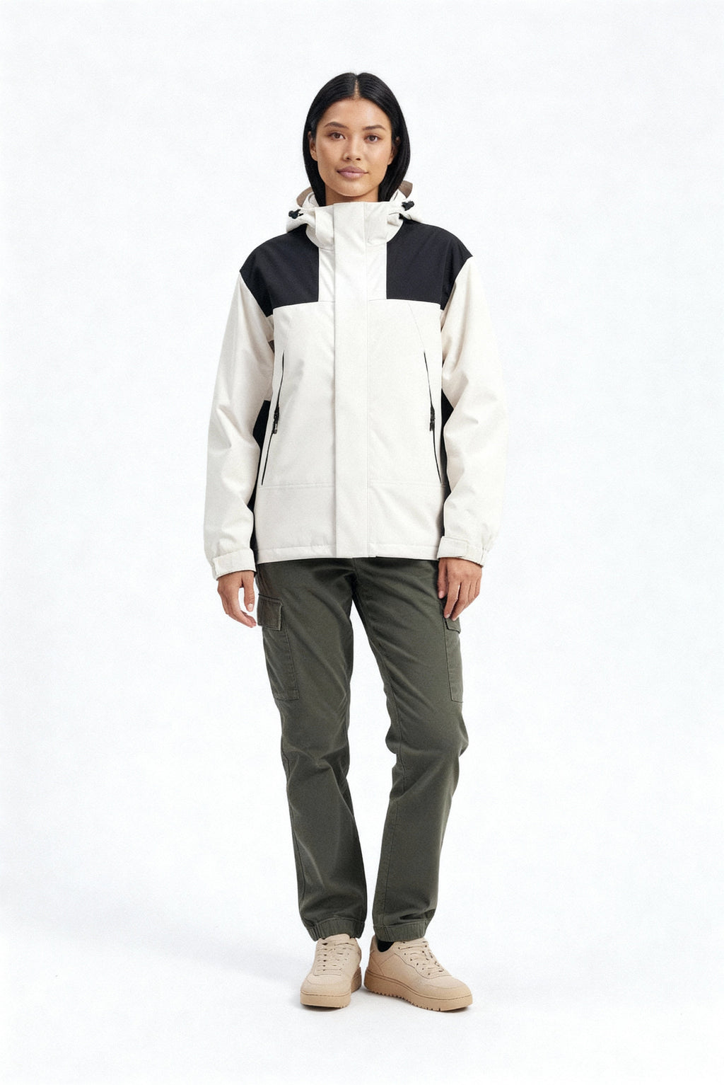 Damen Fleece 3-in-1 Winterjacke mit Kapuze & Wärmefunktion | ShopNory