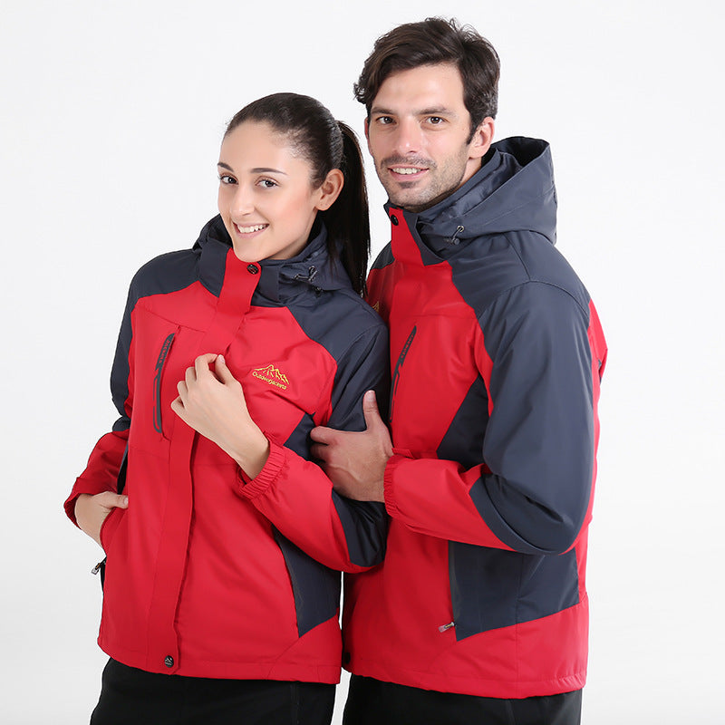 Herren Wasserdichte und atmungsaktive Outdoor-Softshelljacke mit Kapuze Shop Nory