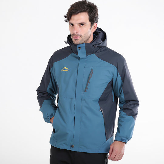 Herren Wasserdichte und atmungsaktive Outdoor-Softshelljacke mit Kapuze Shop Nory