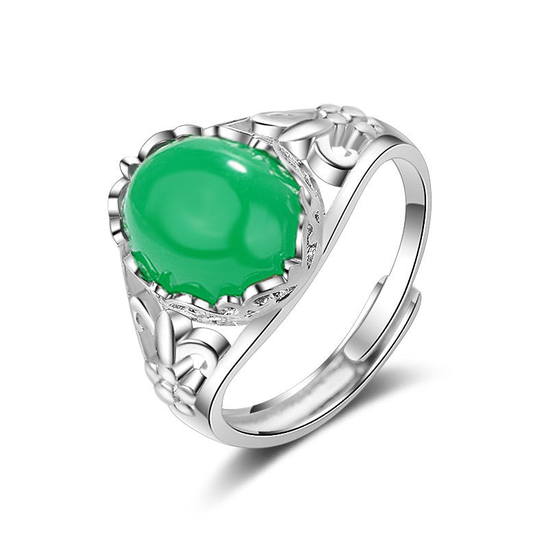 Damen eleganter Ring mit rotem Edelstein Shop Nory