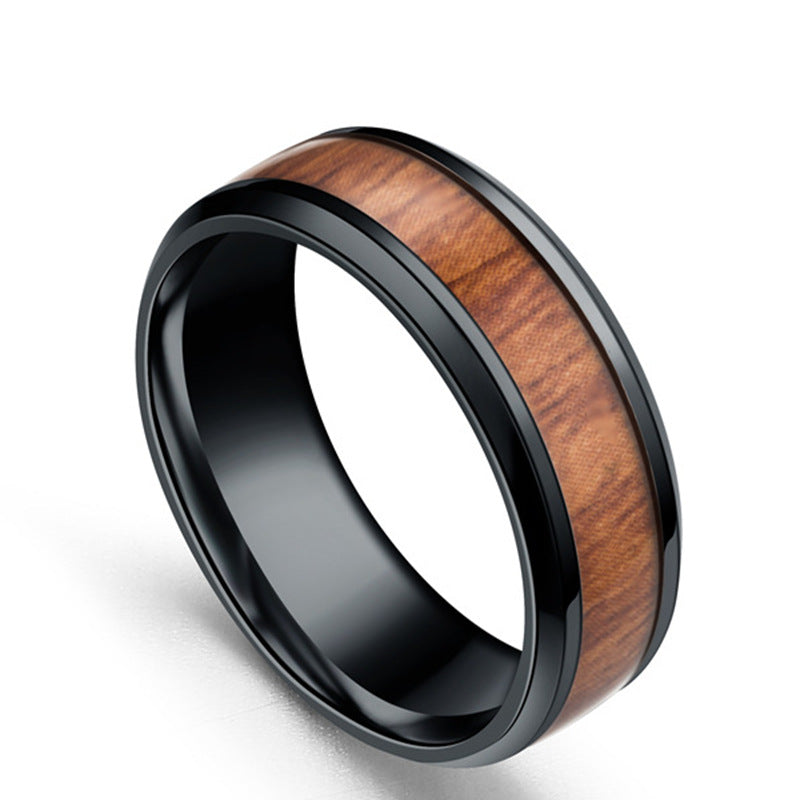 Herren Ring mit hochwertiger Holz- und Edelstahlkombination Shop Nory