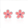 Damen Ohrstecker mit floralem Design und funkelnden Akzenten Shop Nory