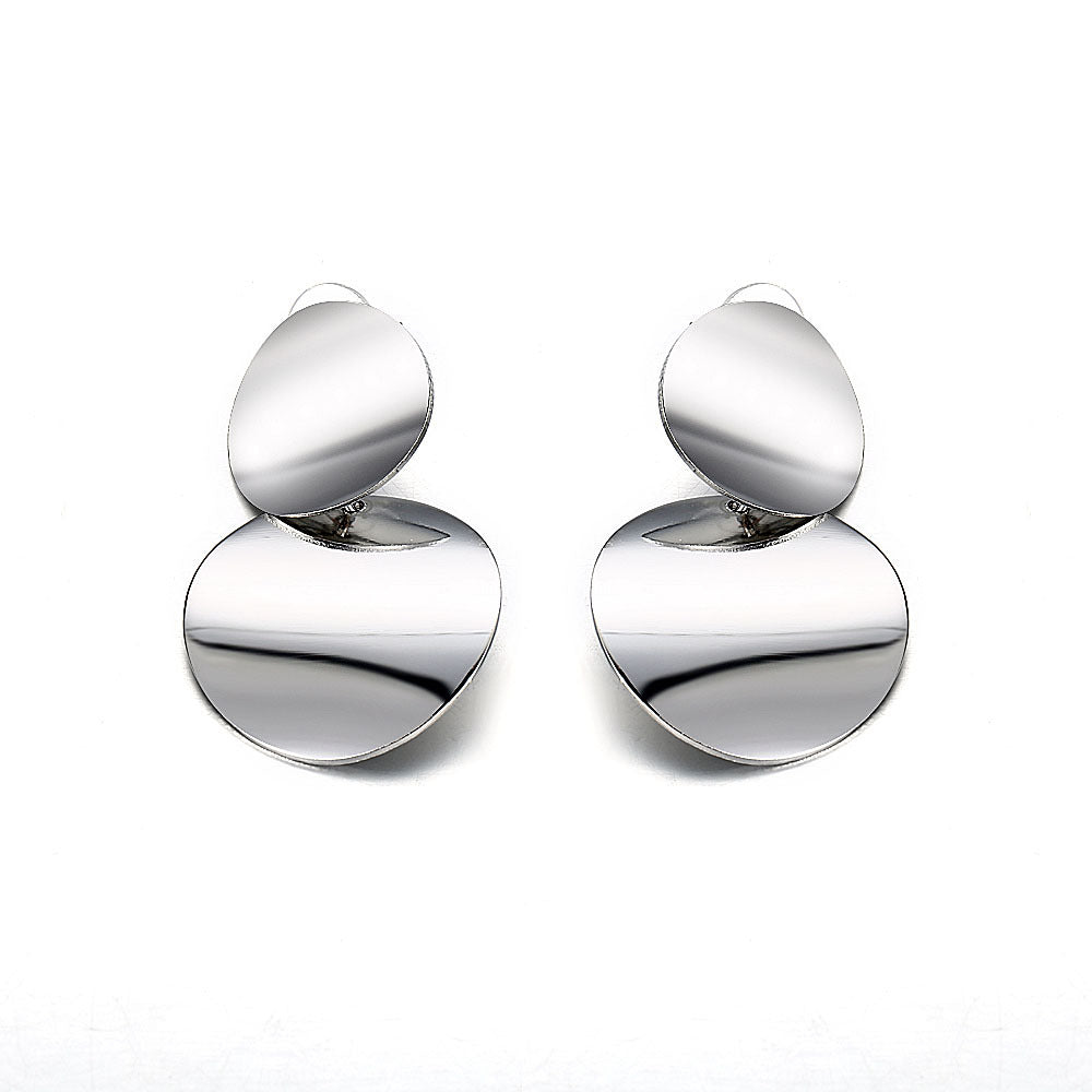 Damen Ohrstecker mit doppeltem, modernem Design Shop Nory