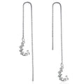 Damenohrringe mit zigarrenförmigem Zirkonia-Besatz und elegantem Design Shop Nory