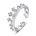 Damen eleganter und funkelnder Ring mit floralem Design Shop Nory