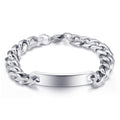 Herren Armband mit modernem Gliederdesign und gravierbarem Plättchen Shop Nory
