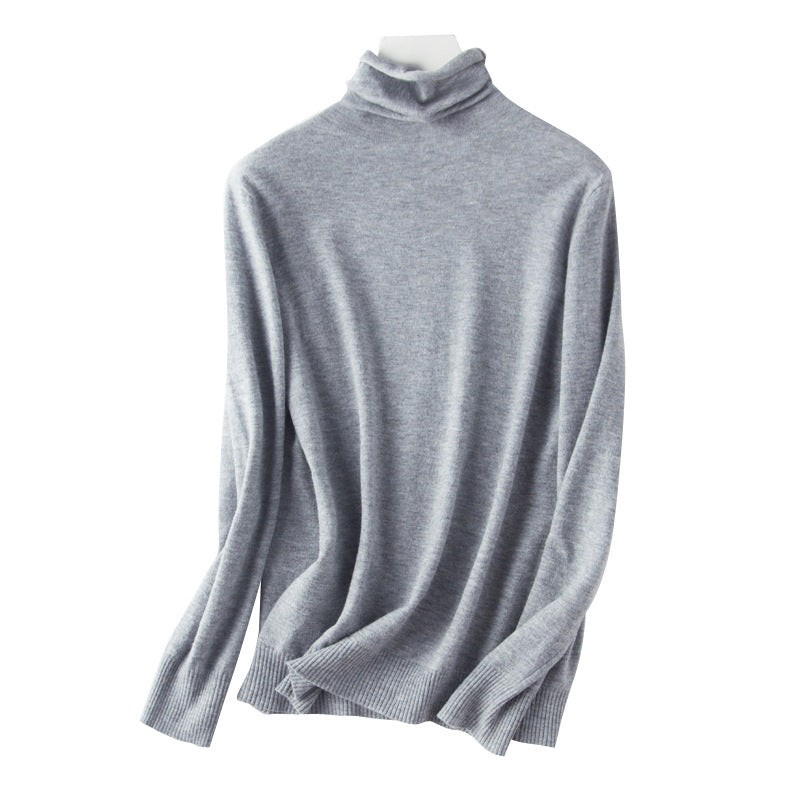Damen leichter Feinstrick-Rollkragenpullover mit schmalem Schnitt Shop Nory