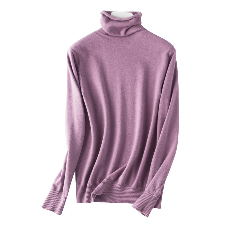 Damen leichter Feinstrick-Rollkragenpullover mit schmalem Schnitt Shop Nory