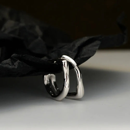 925 Sterling Silber Doppelter Schicht Ohrclip | Shop Nory