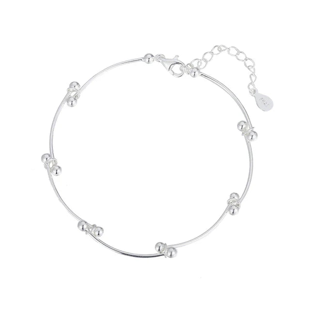 925 Stempel Perlen Knoten Armband | Shop Nory