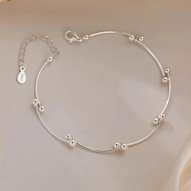 925 Stempel Perlen Knoten Armband | Shop Nory