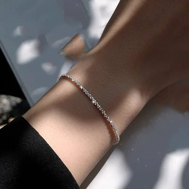 925 Sterling Silber 1.5mm Glänzendes Armband | Shop Nory