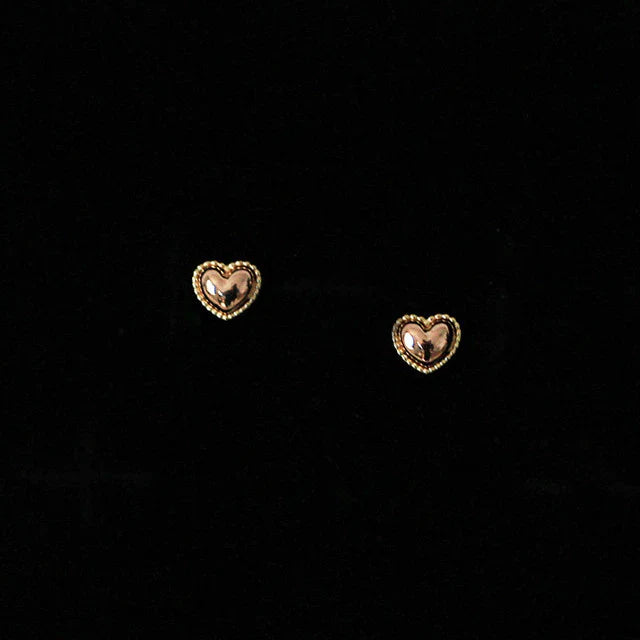 14k SILBER Mini Herz Stecker Ohrringe | Shop Nory