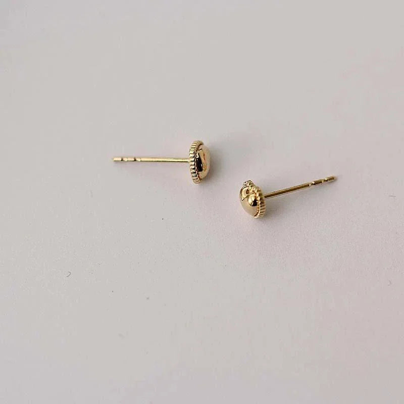 14k SILBER Mini Herz Stecker Ohrringe | Shop Nory