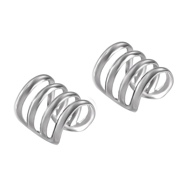 925 Sterling Silber Geschichteter Ohr Cuff | Shop Nory