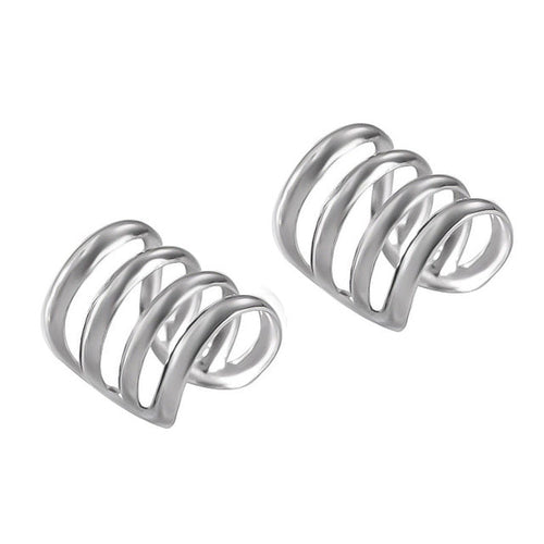 925 Sterling Silber Geschichteter Ohr Cuff | Shop Nory