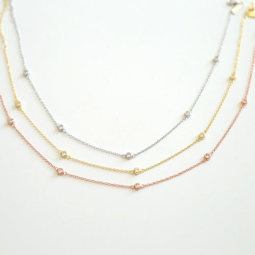 925 Sterlingsilber Minimal Zircon Choker | Shop Nory
