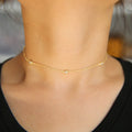 925 Sterlingsilber Minimal Zircon Choker | Shop Nory