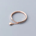 925 Sterling Silver Perlenkette Rund Verstellbarer Ring | Shop Nory