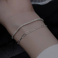 925 Sterling Silber Doppelkettenarmbänder | Shop Nory