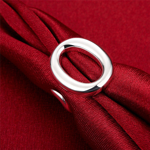 925 Sterling Silber Ellipse Verstellbarer Ring | Shop Nory