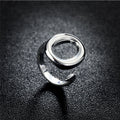 925 Sterling Silber Ellipse Verstellbarer Ring | Shop Nory