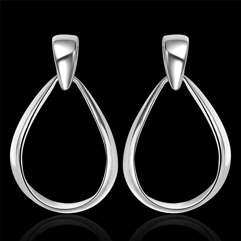 925 Sterlingsilber Klassische Halb Creolen | Shop Nory