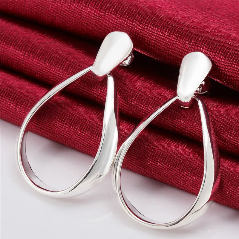 925 Sterlingsilber Klassische Halb Creolen | Shop Nory