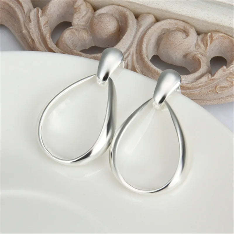 925 Sterlingsilber Klassische Halb Creolen | Shop Nory
