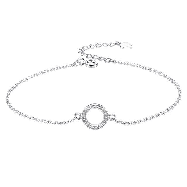925 Sterling Silver Zirkon Charm Armband | Shop Nory