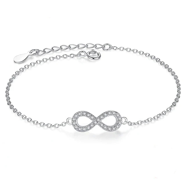 925 Sterling Silver Zirkon Charm Armband | Shop Nory