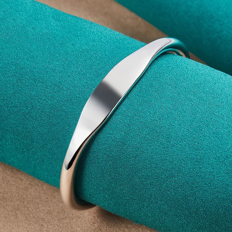 925 Sterling Silver Double Bead Armreif | Shop Nory