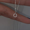 Einfacher Kreis Zirkon Anhänger Halskette | Shop Nory