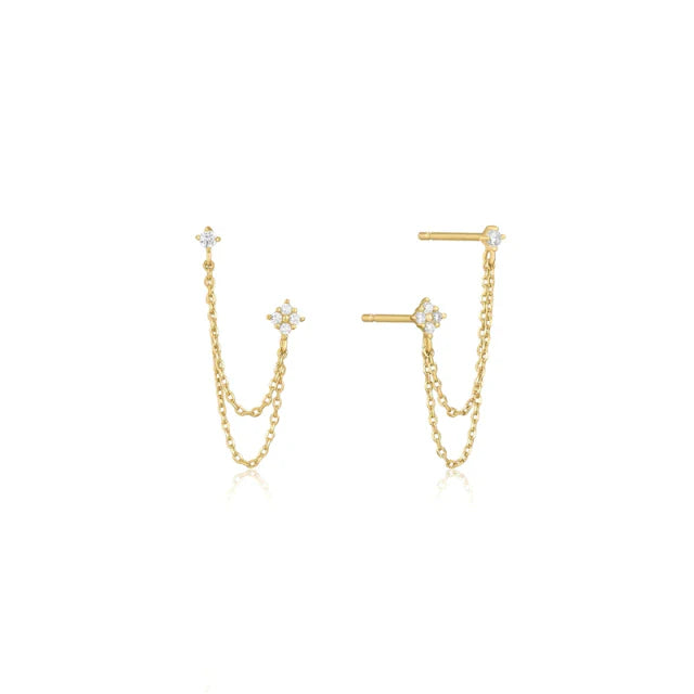 925 Sterling Silber Zirkon Blumen Ohrstecker | Shop Nory