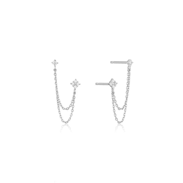 925 Sterling Silber Zirkon Blumen Ohrstecker | Shop Nory