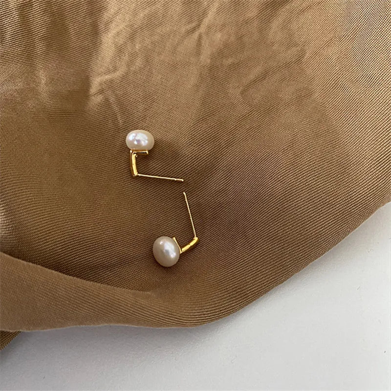 Exquisite natürliche Süßwasserperlen Ohrringe | Shop Nory
