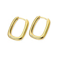 925 Sterling Silver Geometrische Ellipse Ohrringe | Shop Nory