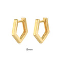 925 Sterling Silver Polygon Hoop Ohrringe | Shop Nory
