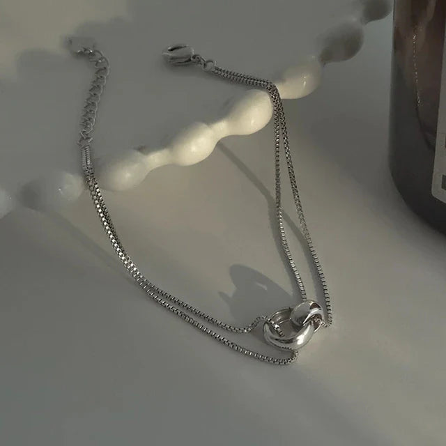 925 Sterling Silber Verbundene Kettenarmband | Shop Nory