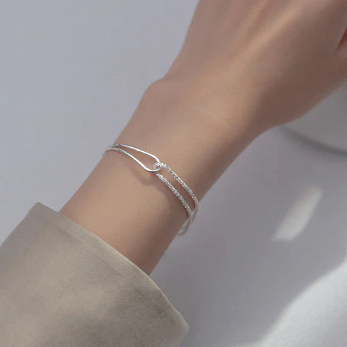 925 Sterling Silber Verbundene Kettenarmband | Shop Nory