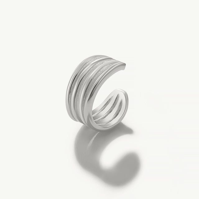 Goldplattierte Cubic Zirconia Ohrcuff ohne Piercing | Shop Nory