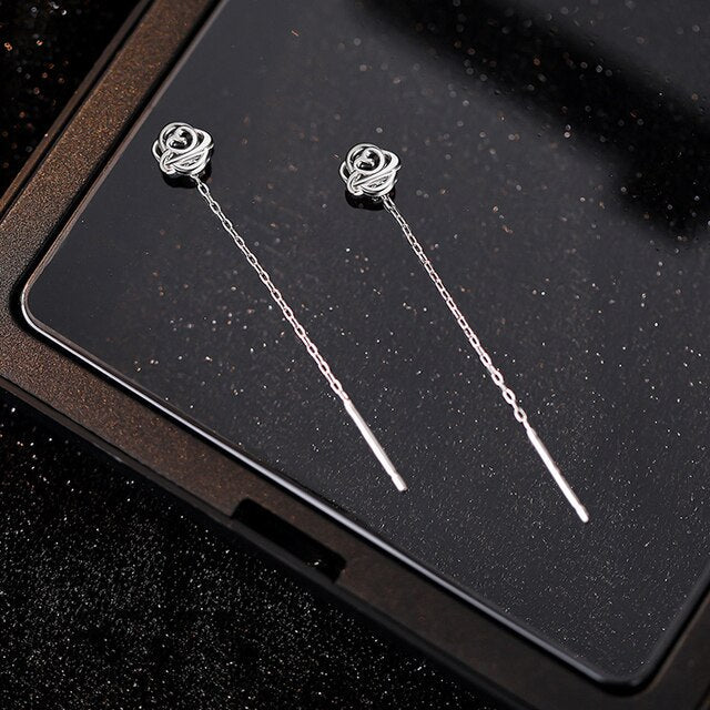 925 Sterling Silver Quaste Blüten Ohrringe | Shop Nory