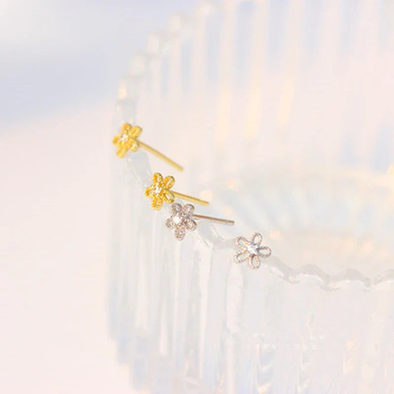 Sweet Hollow Flowers Mikro-Set Zirkon Ohrringe | Shop Nory
