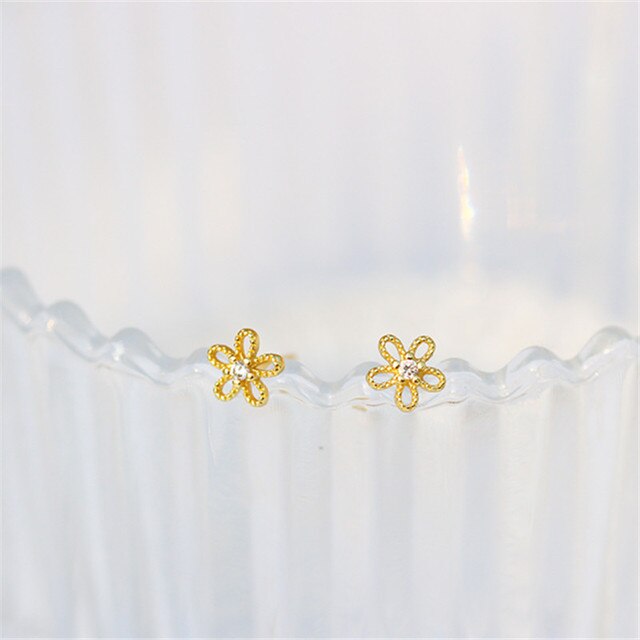 Sweet Hollow Flowers Mikro-Set Zirkon Ohrringe | Shop Nory